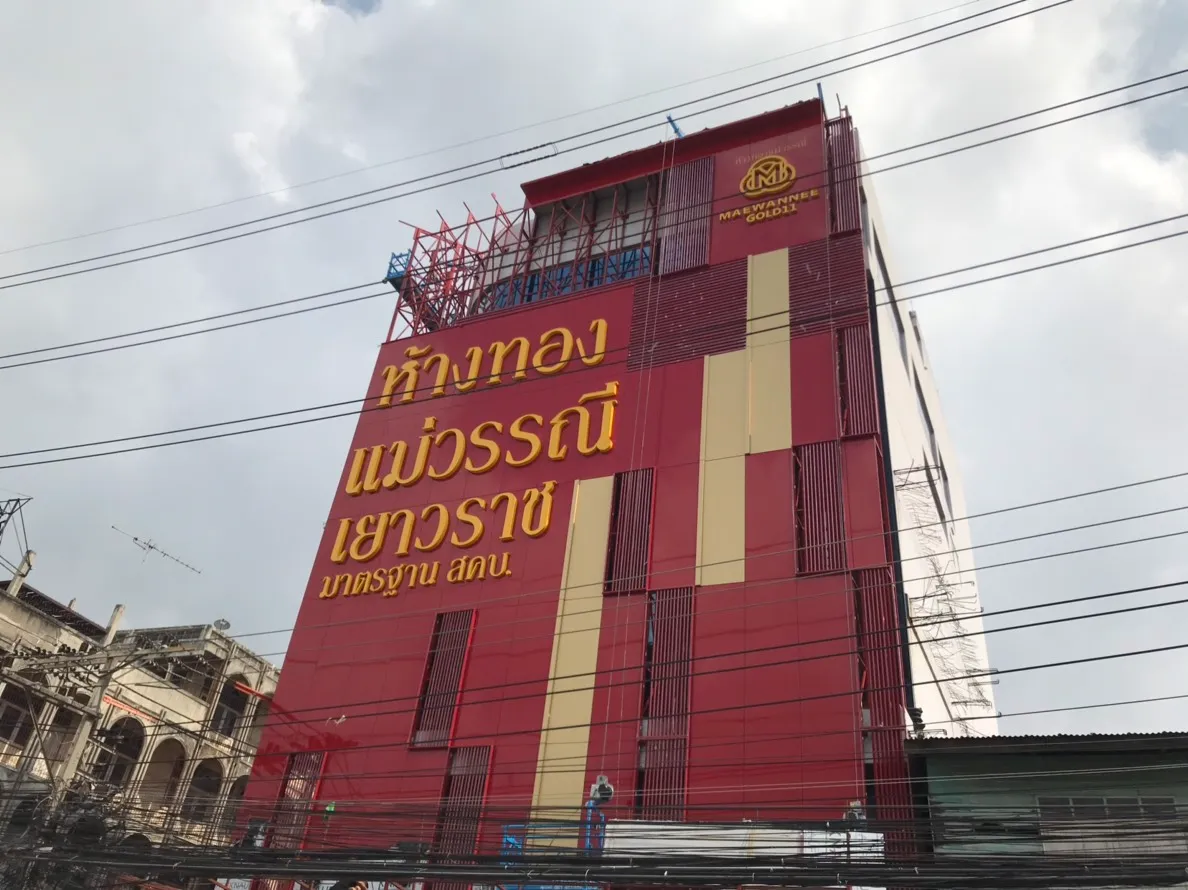 ตัวอักษรชื่อร้านทอง