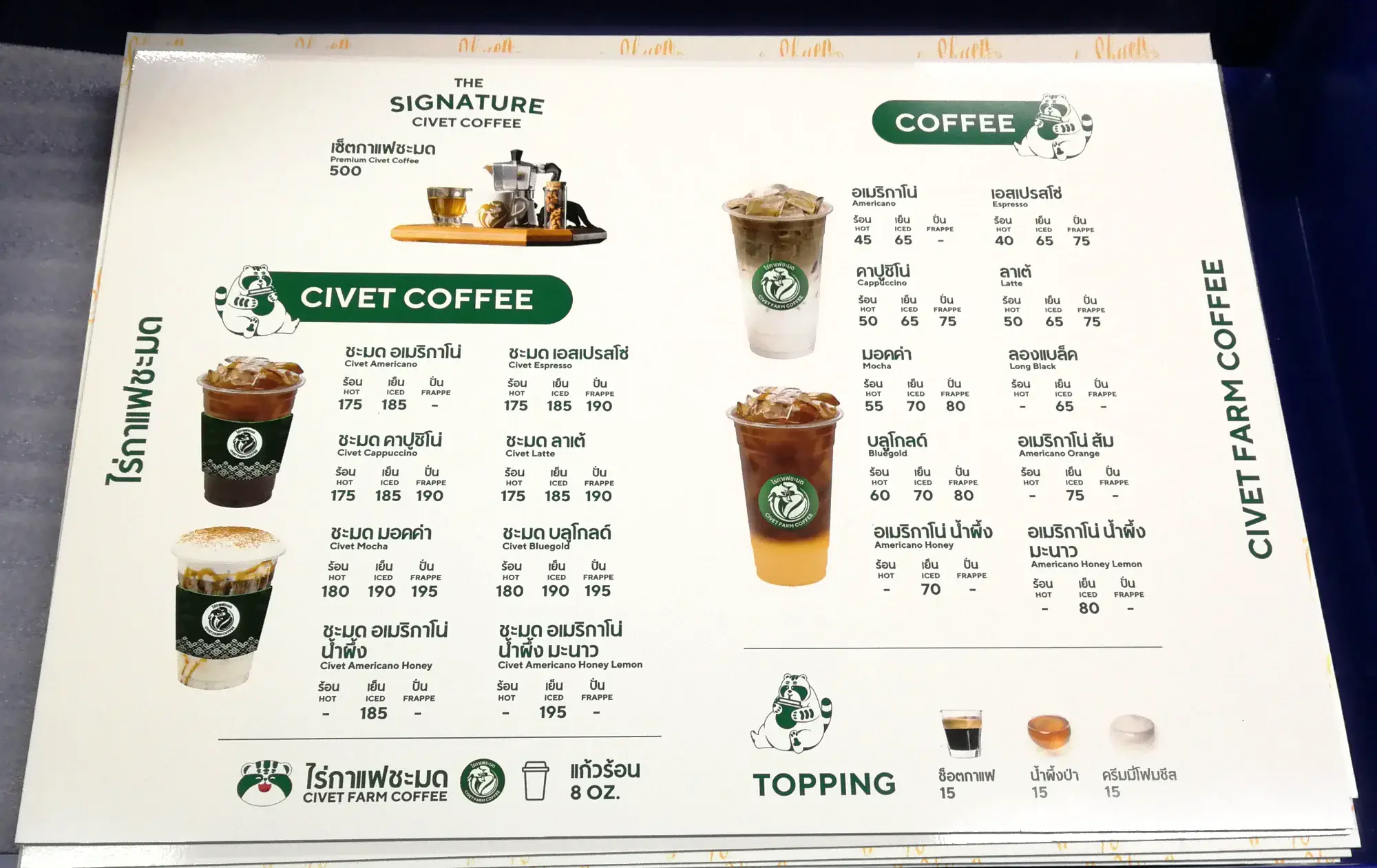 ป้ายร้านกาแฟ หรือ ร้านขนม (Cafe Sign)