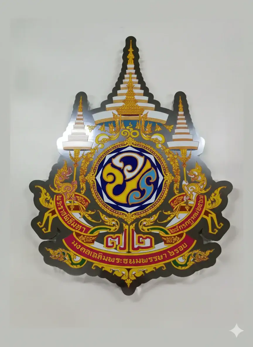 โลโก้ราชการ กัดกรดลงสี