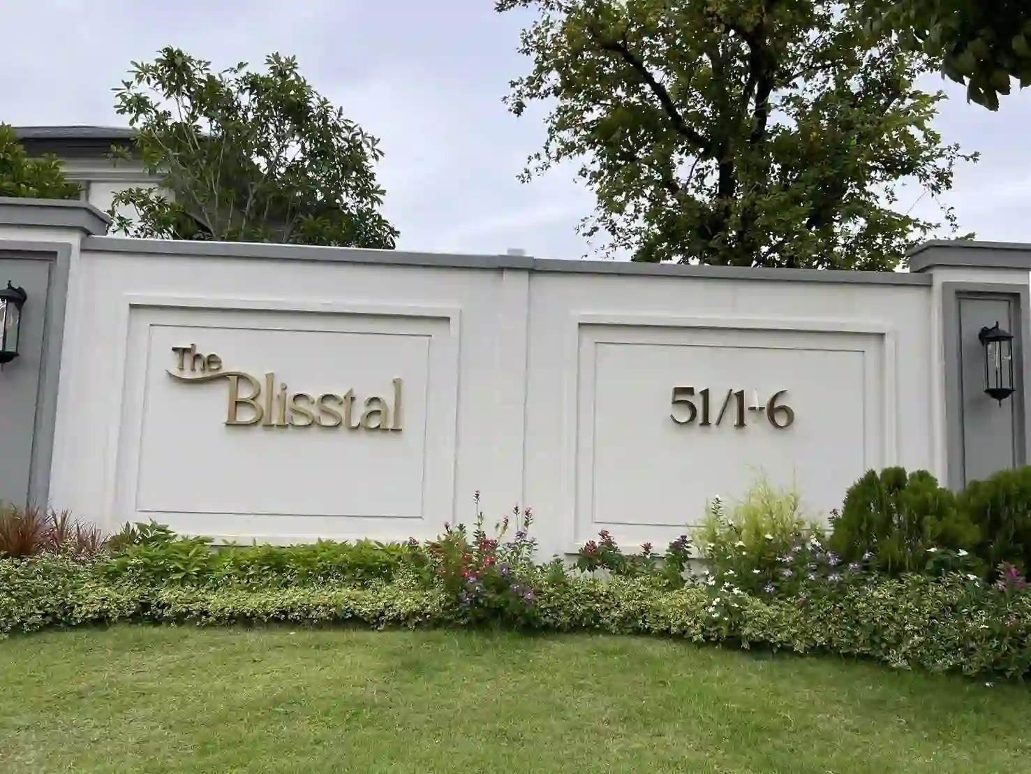 ป้ายบ้านเลขที่ บ้านเลขที่ ตัวอักษรสแตนเลสหน้าทองยกขอบ